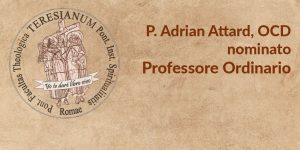 P. Adrian Attard ocd, nominato Professore Ordinario