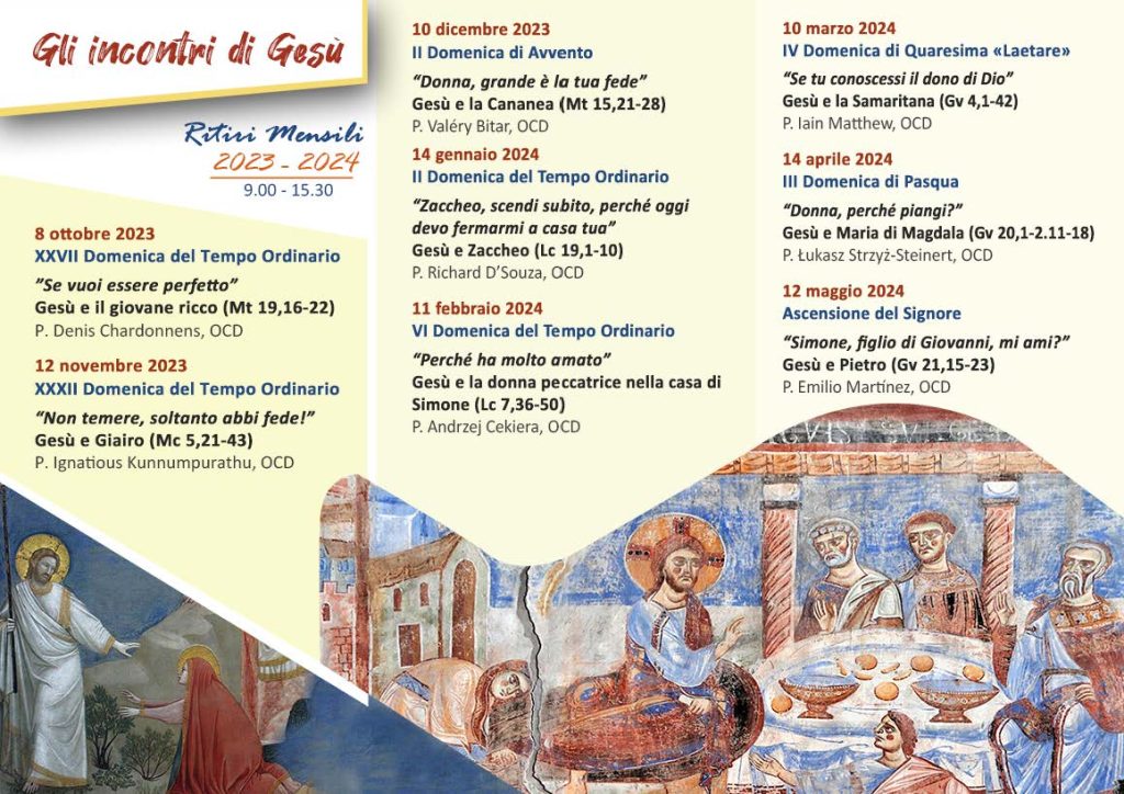 Ritiri mensili 2023-2024 – Teresianum