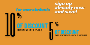 Discount for new students