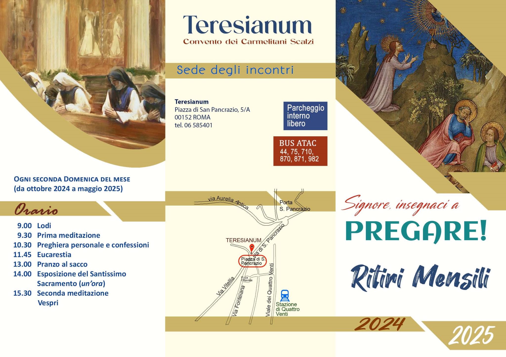 Ritiri mensili 2024-2025 – Teresianum