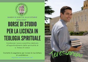 BORSE DI STUDIO in Spiritualità